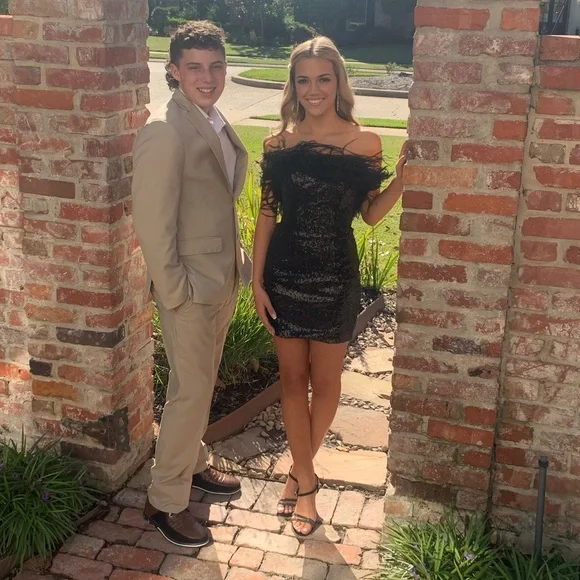sachin and babi light blue dress Sherri Hill Homecoming Dresses